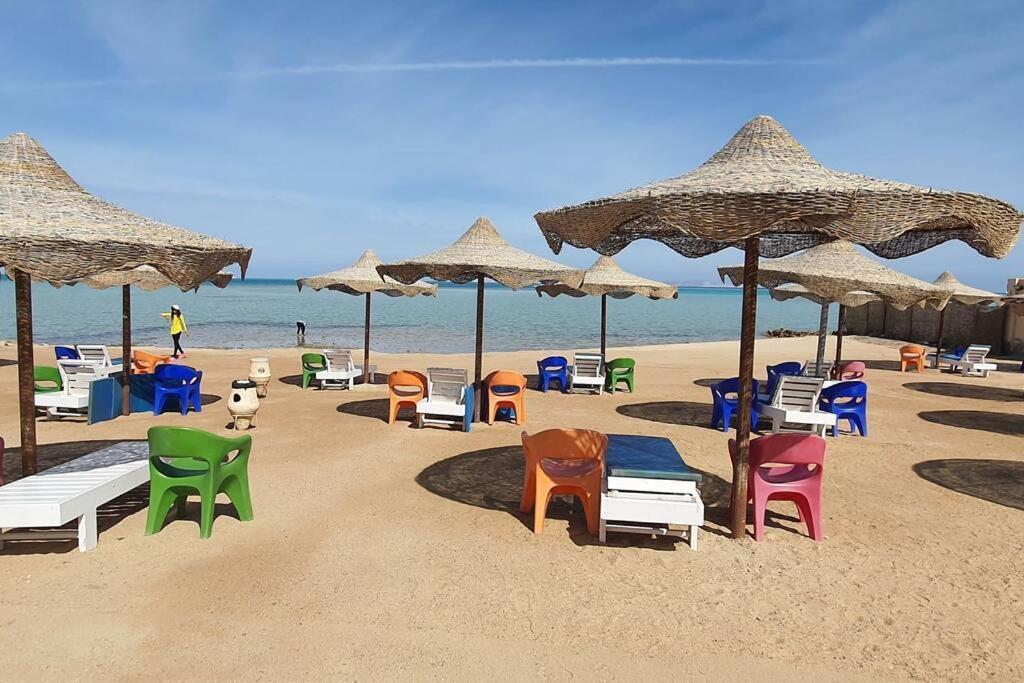Casablanca Beach Direct Sea View Tow Bedroom Apartment Hurghada Luaran gambar