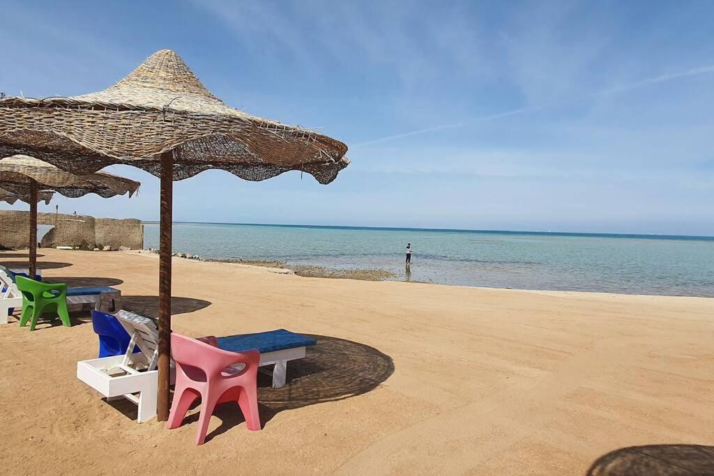 Casablanca Beach Direct Sea View Tow Bedroom Apartment Hurghada Luaran gambar