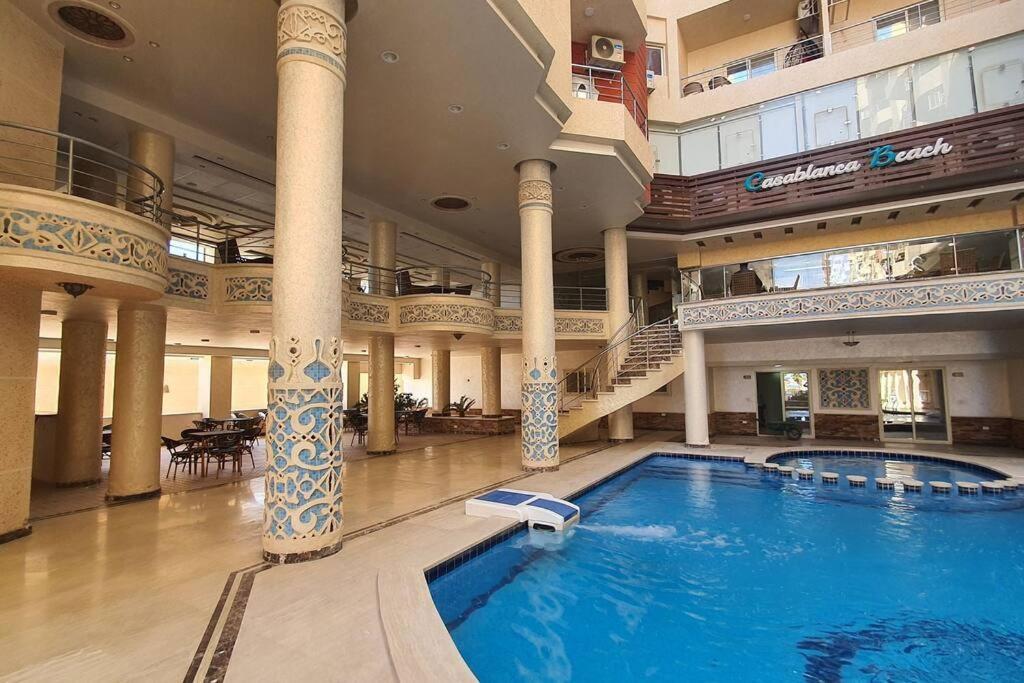 Casablanca Beach Direct Sea View Tow Bedroom Apartment Hurghada Luaran gambar