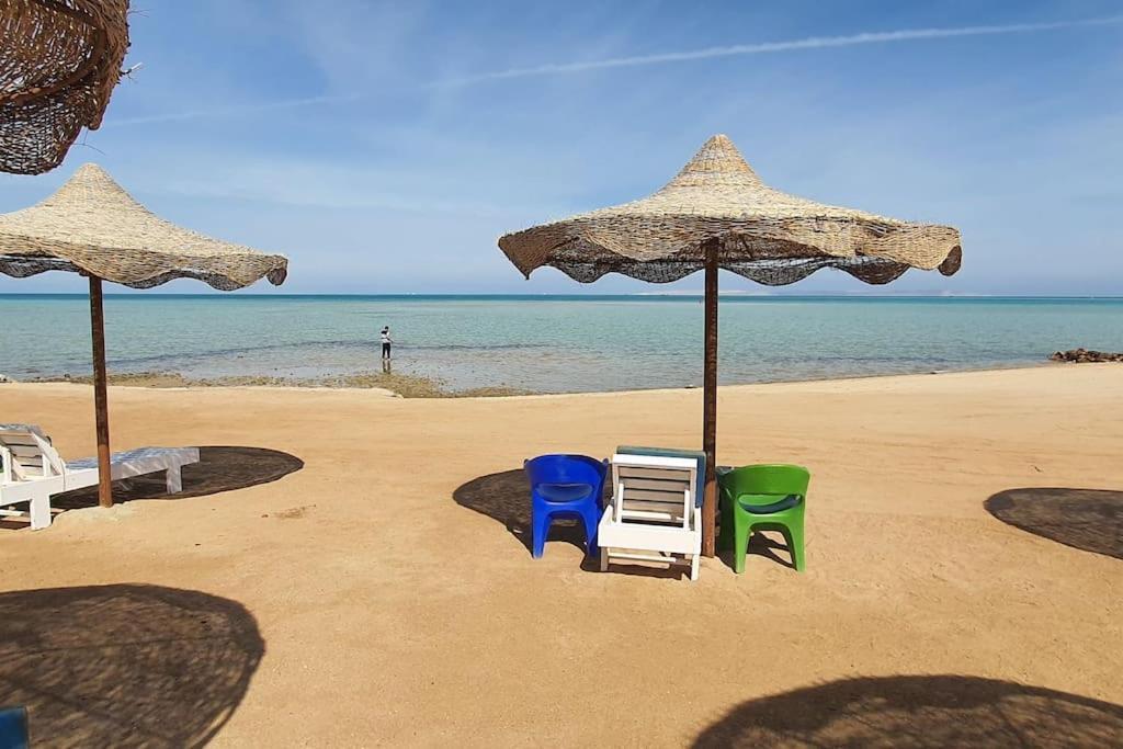 Casablanca Beach Direct Sea View Tow Bedroom Apartment Hurghada Luaran gambar