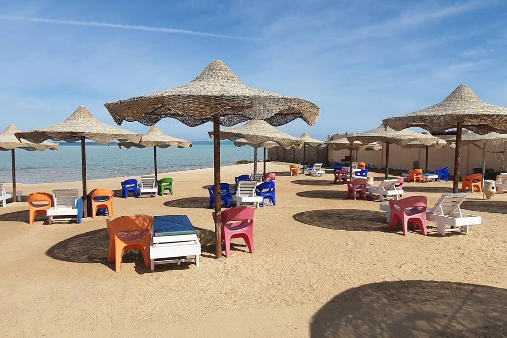 Casablanca Beach Direct Sea View Tow Bedroom Apartment Hurghada Luaran gambar