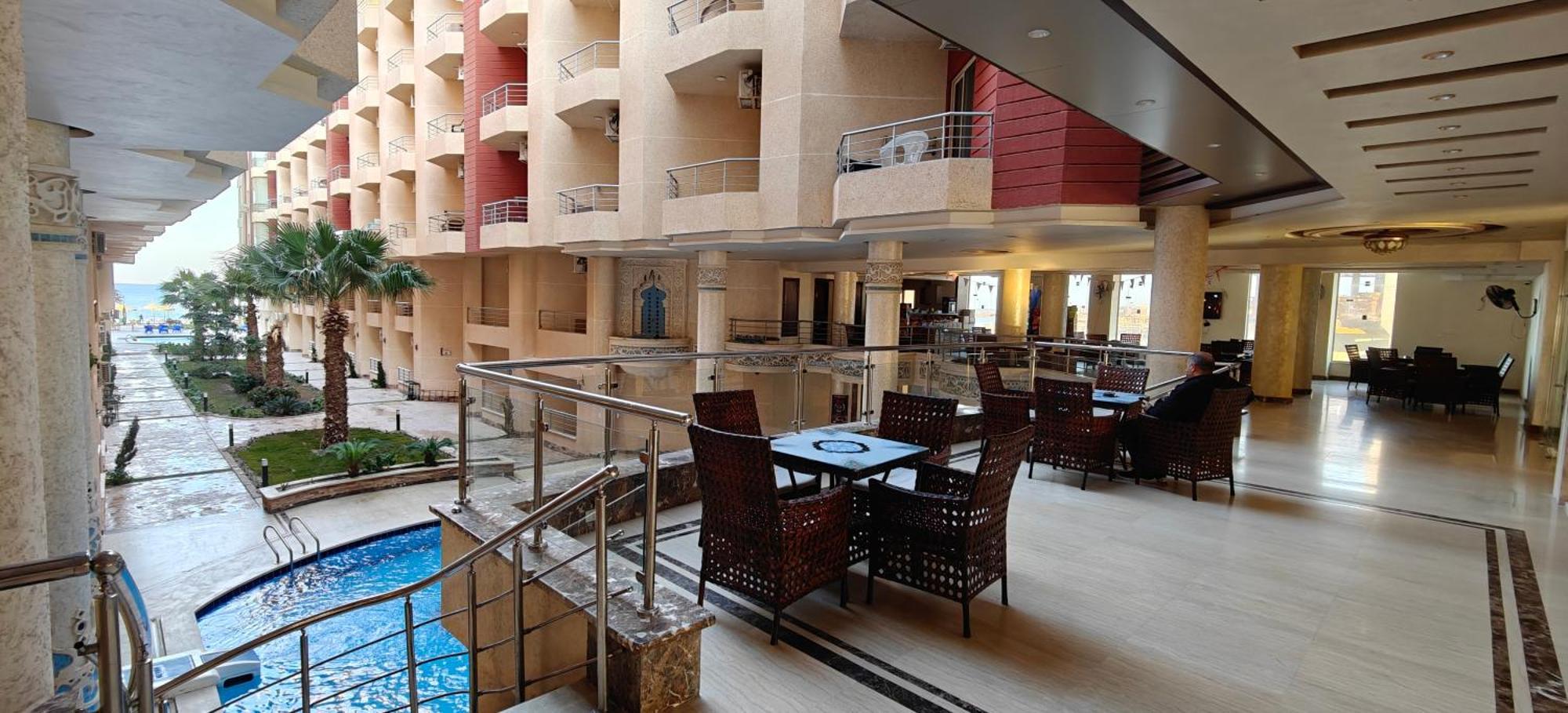 Casablanca Beach Direct Sea View Tow Bedroom Apartment Hurghada Bilik gambar