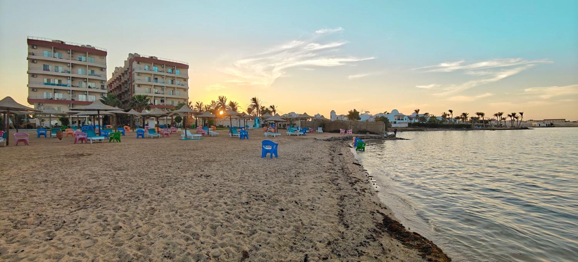 Casablanca Beach Direct Sea View Tow Bedroom Apartment Hurghada Bilik gambar